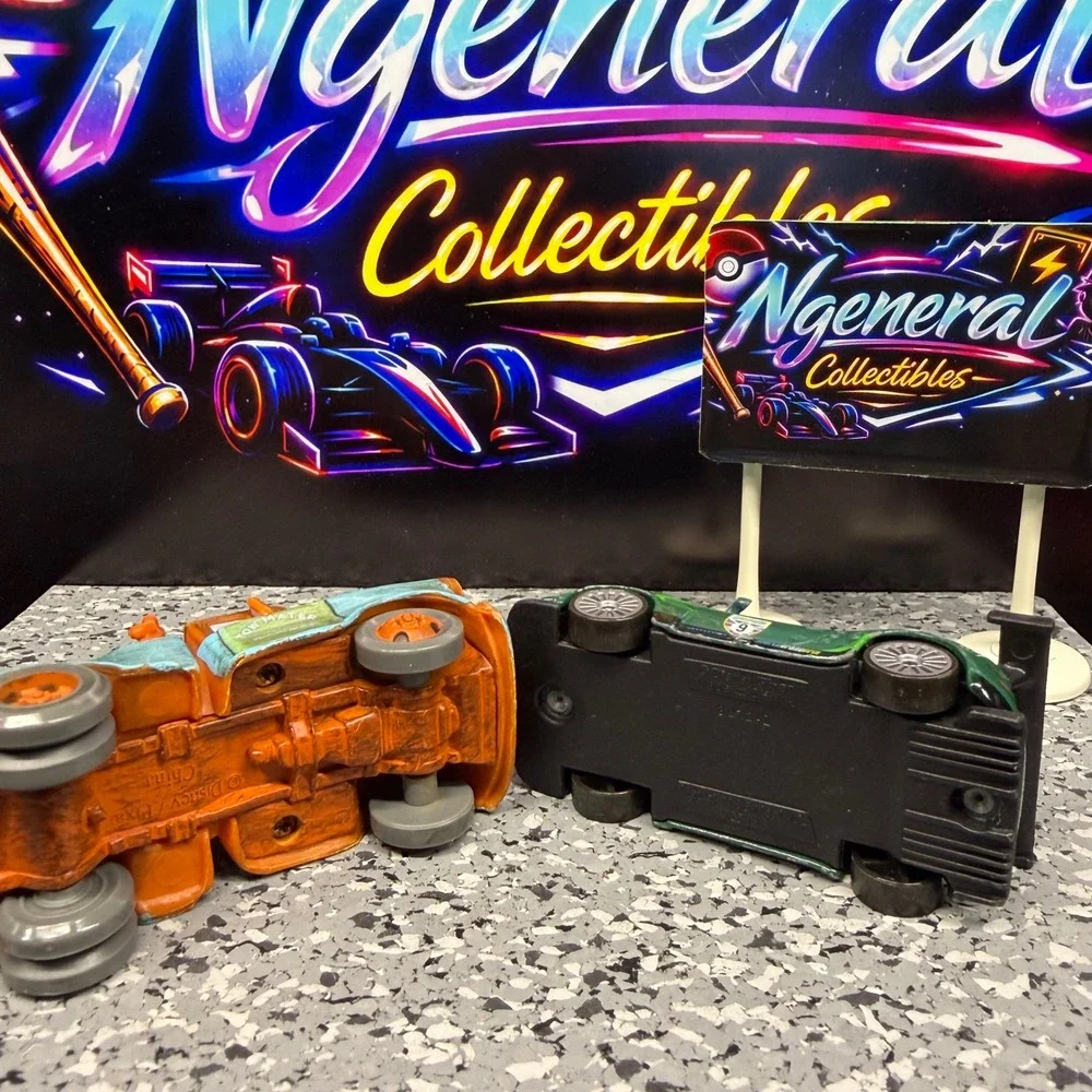 Disney Pixar Cars Diecast Lot Tow Mater and Nigel Gearsley World Grand Prix 1:55